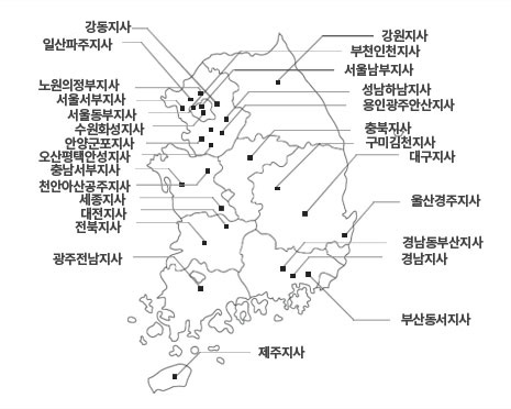 전국지사현황 지도